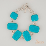 Turquoise Bracelet set in Sterling Silver